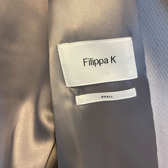 Filippa K Womens wool trench coat in Pumice Belted trench coat belted Wool coat - Picture 11 of 16